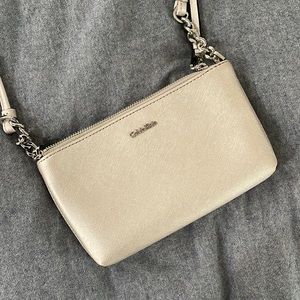 Calvin Klein silver purse